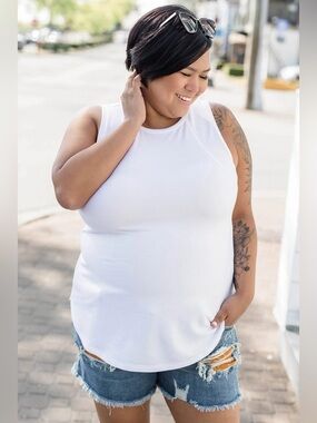 Chrissy Tank by Silver Icing (NWT) 🍒*White* XS/S